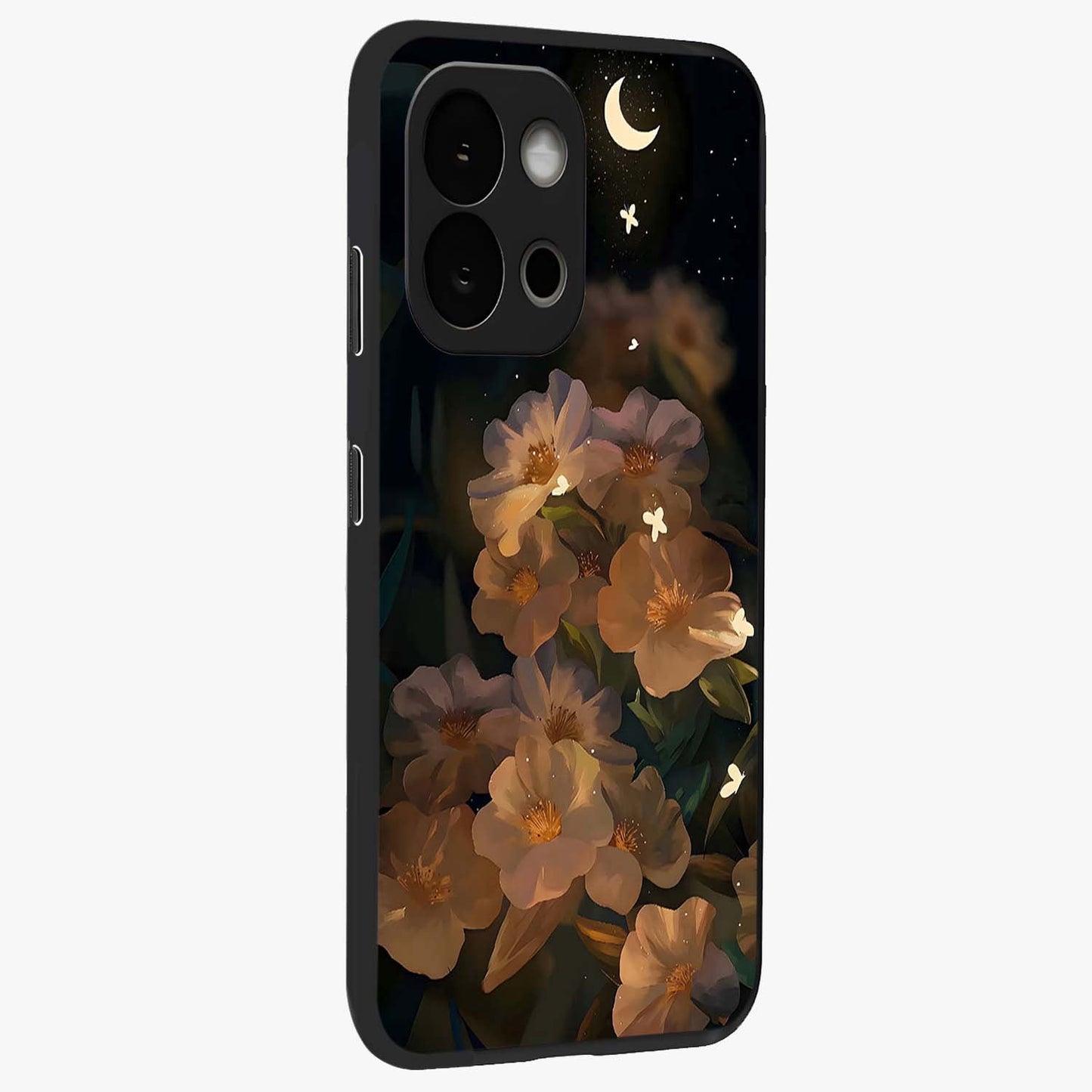 Midnight Bloom Trail Glass Case for 1+13S side perspective highlighting graceful detailing and smooth build