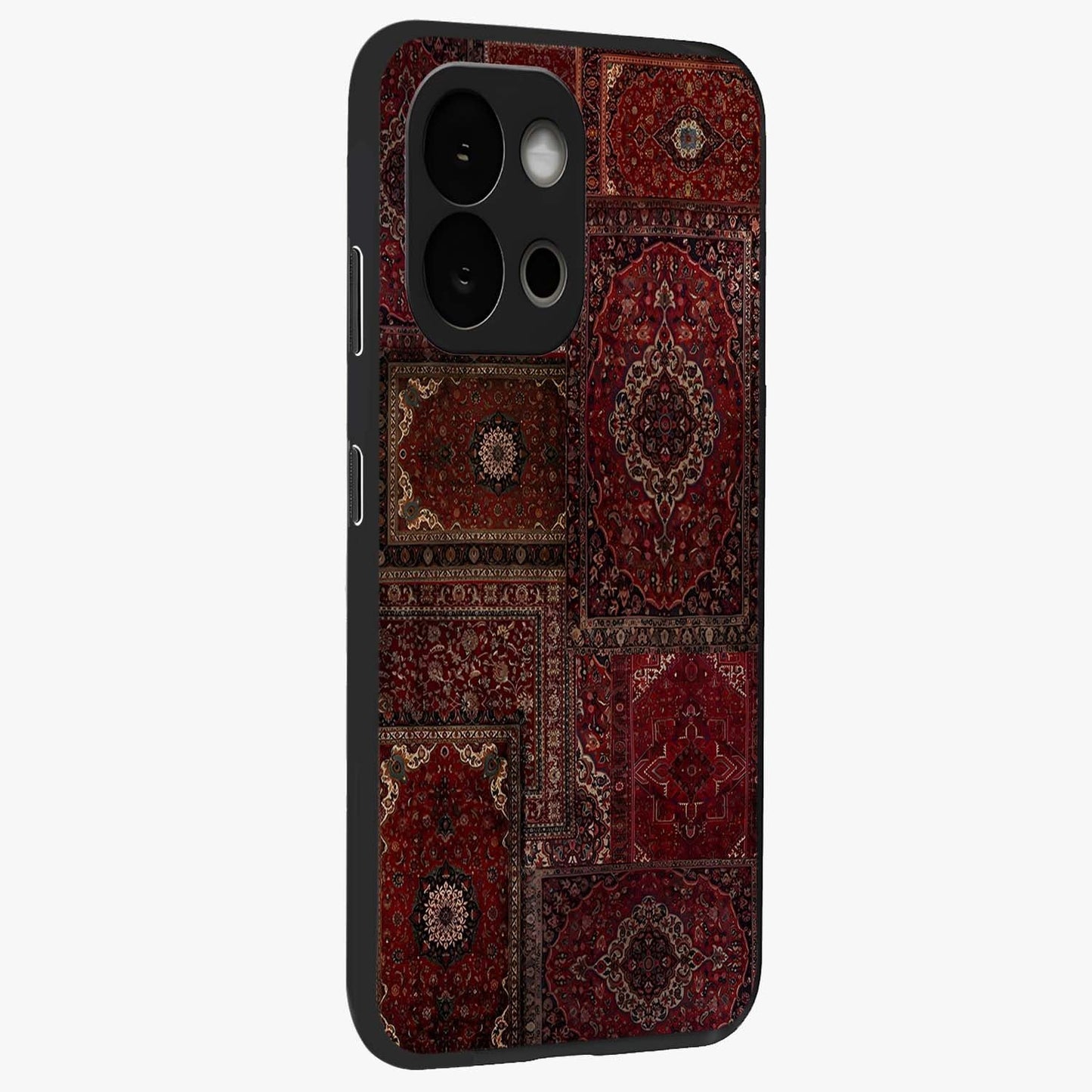 Persian Velvet Tale Glass Case for 1+13S side perspective highlighting ornate detailing and smooth premium build