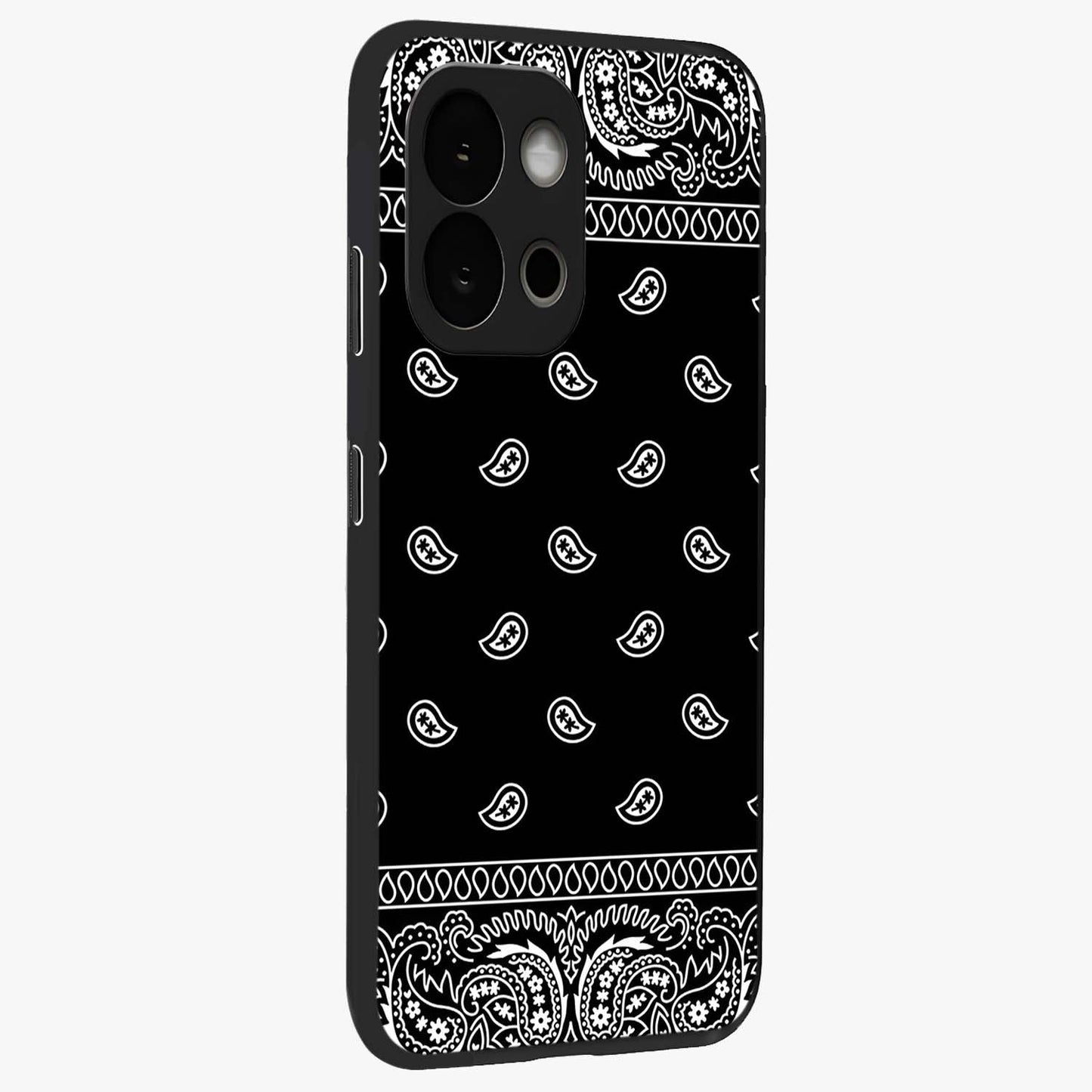 Retro Rebel Threads Glass Case for 1+13S side perspective highlighting bold detailing and smooth build