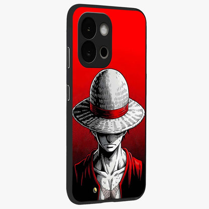 Scarlet Pirate Resolve Glass Case for 1+13S side perspective highlighting strong character detailing and sleek premium build