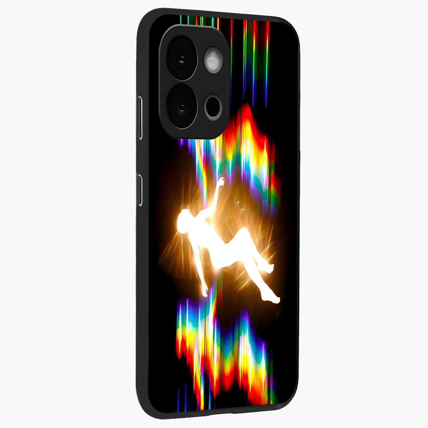 Soul in Spectrum Glass Case for 1+13S side perspective highlighting bold textures and smooth premium build