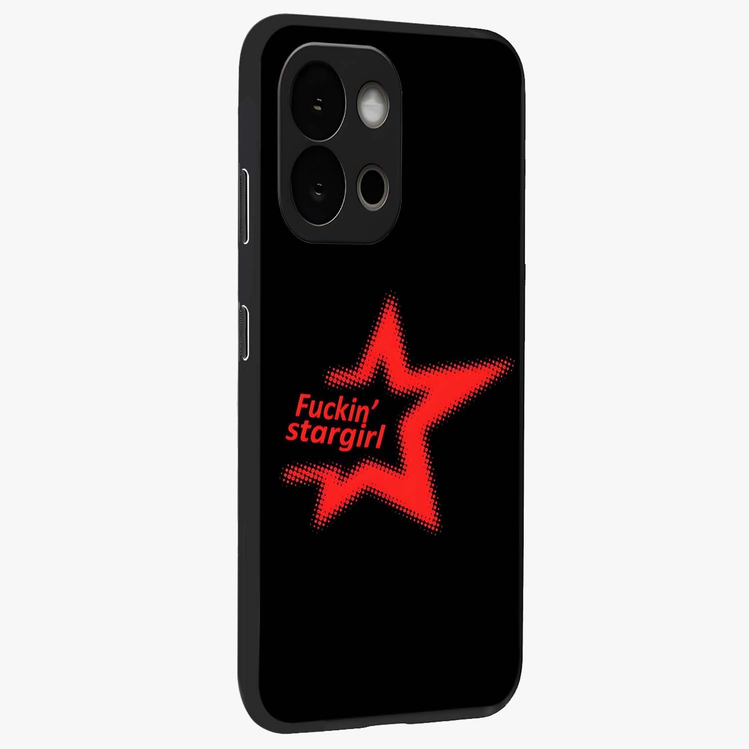 Starboy and Stargirl Energy Glass Case for 1+13S side perspective highlighting dynamic illustration textures and premium edges