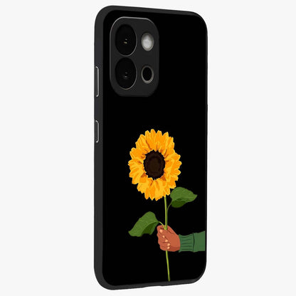 Sun Moon Stormy Sky Glass Case for 1+13S side perspective highlighting intense sky textures and premium edges