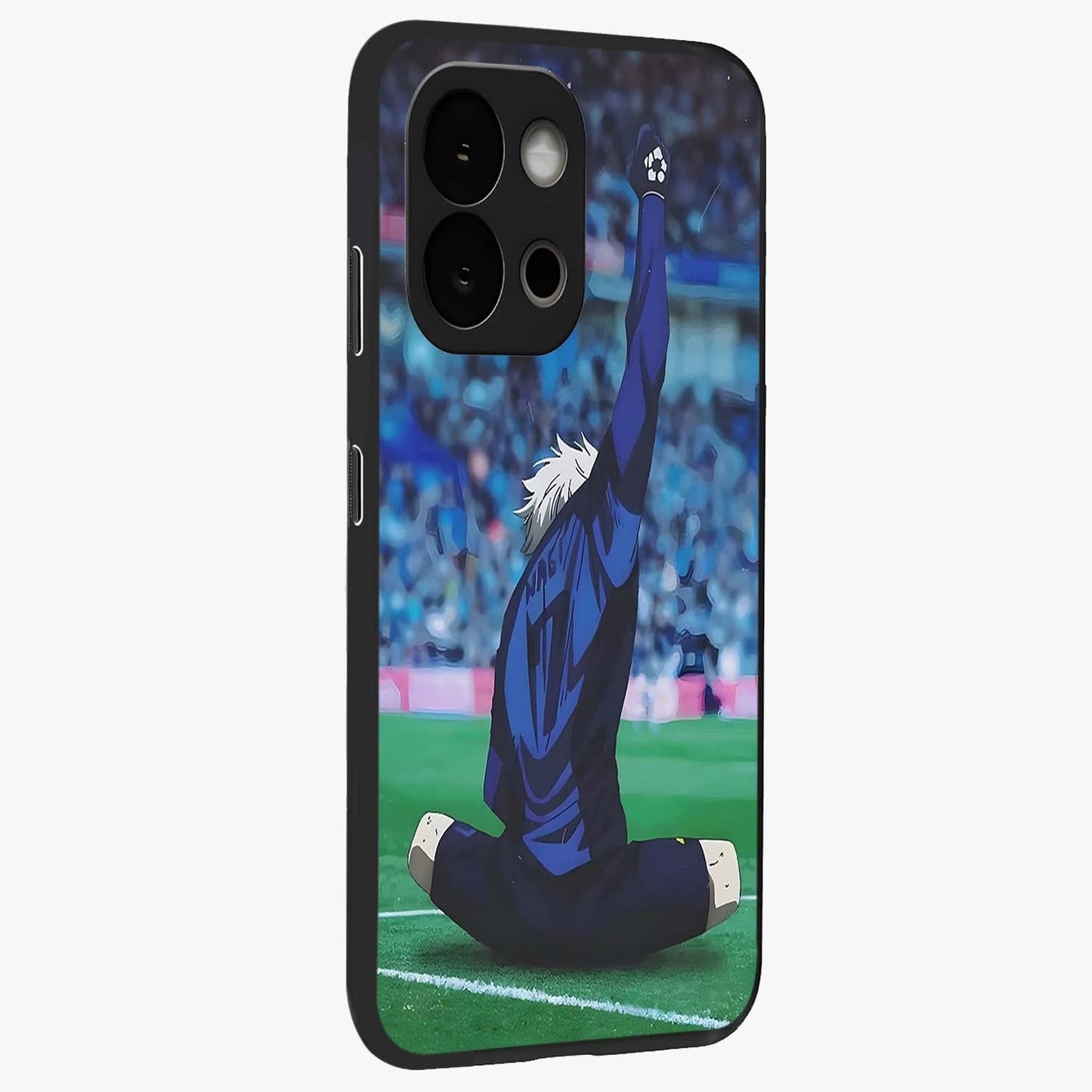 Victory Silence Anthem Glass Case for 1+13S side perspective highlighting clean textures and sleek premium build