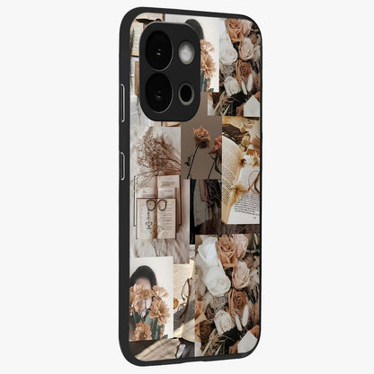 Vintage Bloom Story Glass Case for 1+13S side perspective highlighting delicate bloom textures and smooth build