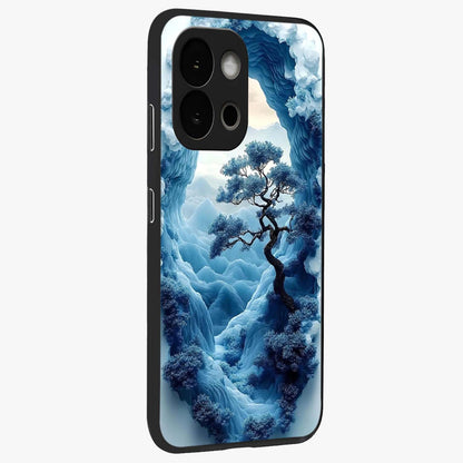 Winter Gate View Glass Case for 1+13S side perspective highlighting calm scenic textures and premium edges