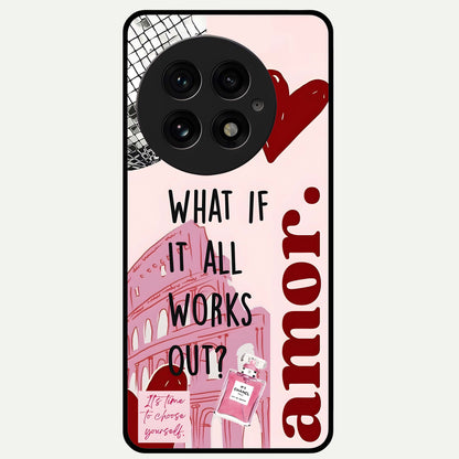 Amor Memory Scrapbook Glass Case for OnePlus 13 |1+13