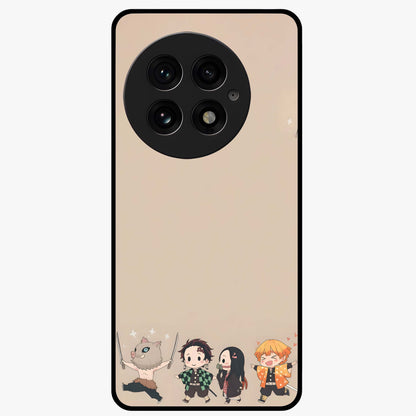 Chibi Demon Squad Glass Case for OnePlus 13 |1+13