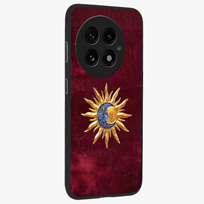 Celestial Unity Charm Glass Case for 1+13 side perspective highlighting detailed charm elements and sleek edges