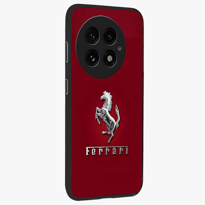 Crimson Stallion Prestige Glass Case for 1+13 side perspective highlighting refined textures and sleek premium build
