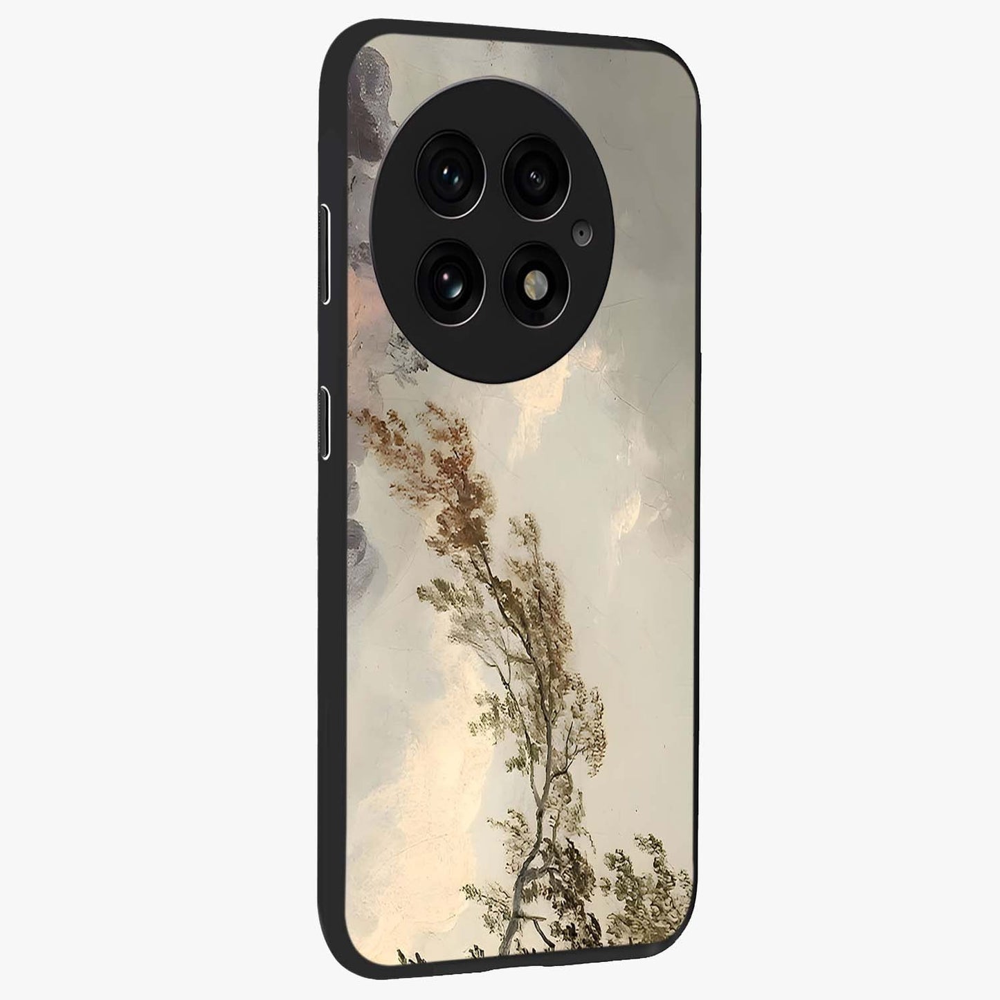 Dreamlike Wind Field Glass Case for 1+13 side perspective highlighting smooth gradients and premium edge finish