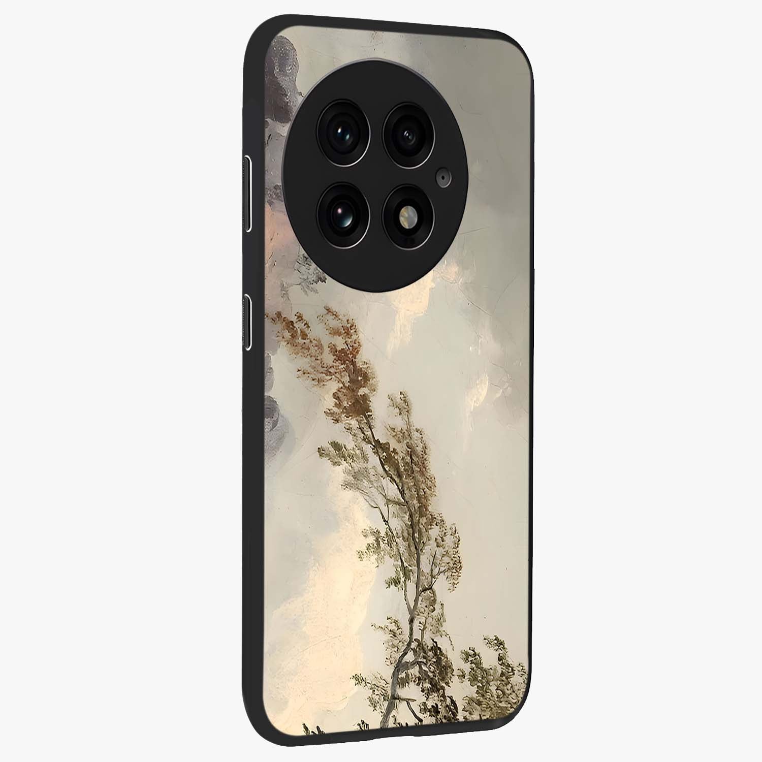 Dreamlike Wind Field Glass Case for 1+13 side perspective highlighting smooth gradients and premium edge finish