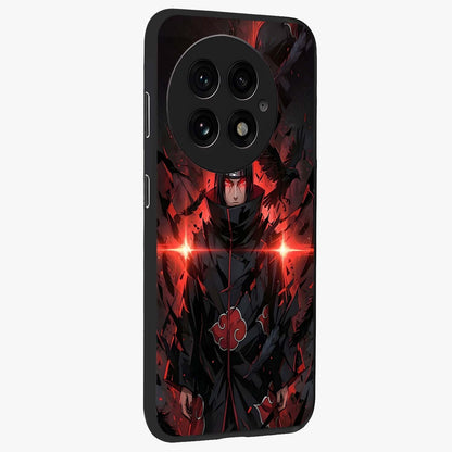 Focused Blade Discipline Glass Case for 1+13 side perspective highlighting sleek weapon inspired textures and premium edges