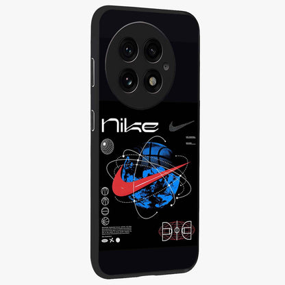 Gravity Sports Fusion Glass Case for 1+13 side perspective highlighting sharp textures and sleek premium build