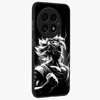 Limitless Power Unleashed Glass Case for 1+13 side perspective highlighting strong textures and sleek premium build