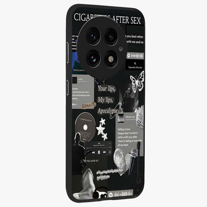 Midnight Love Glow Glass Case for 1+13 side perspective highlighting soft light textures and sleek build