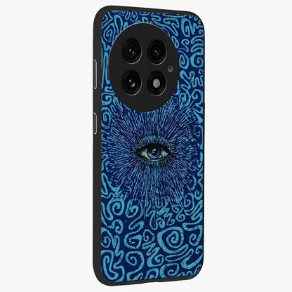 Mystic Inner Eye Glass Case for 1+13 side perspective highlighting bold detailing and smooth edges