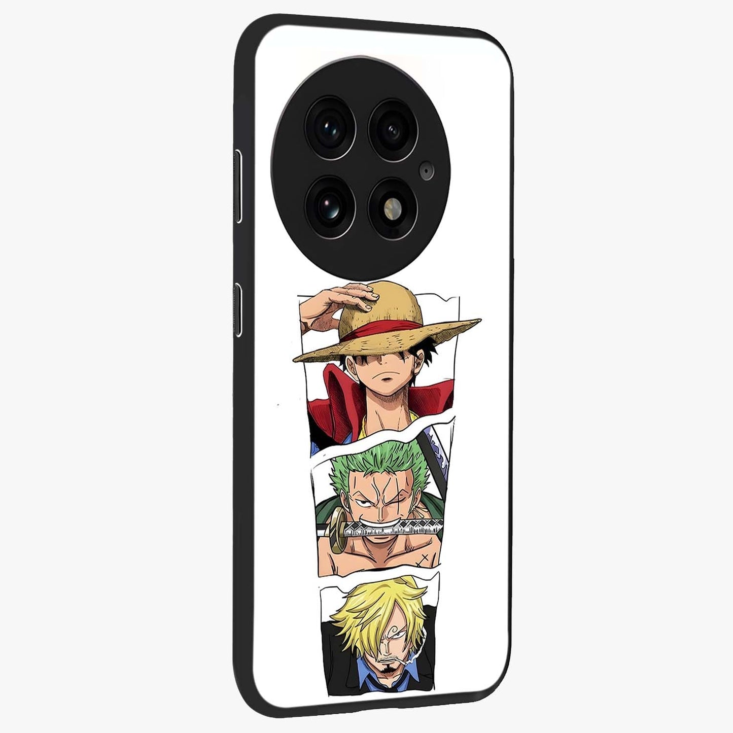 Pirate Trio Resolve Glass Case for 1+13 side perspective highlighting strong character detailing and sleek build