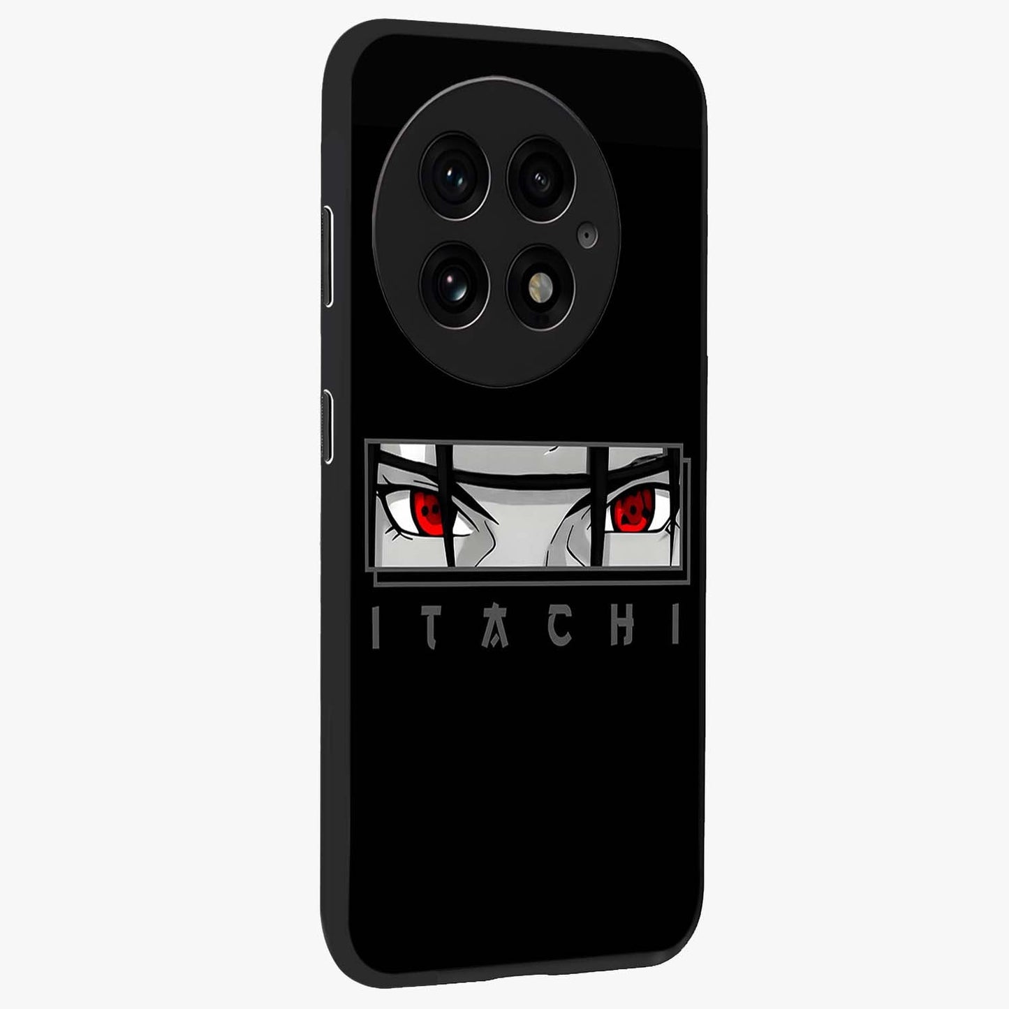Scarlet Gaze Dominance Glass Case for 1+13 side perspective highlighting powerful detailing and smooth build