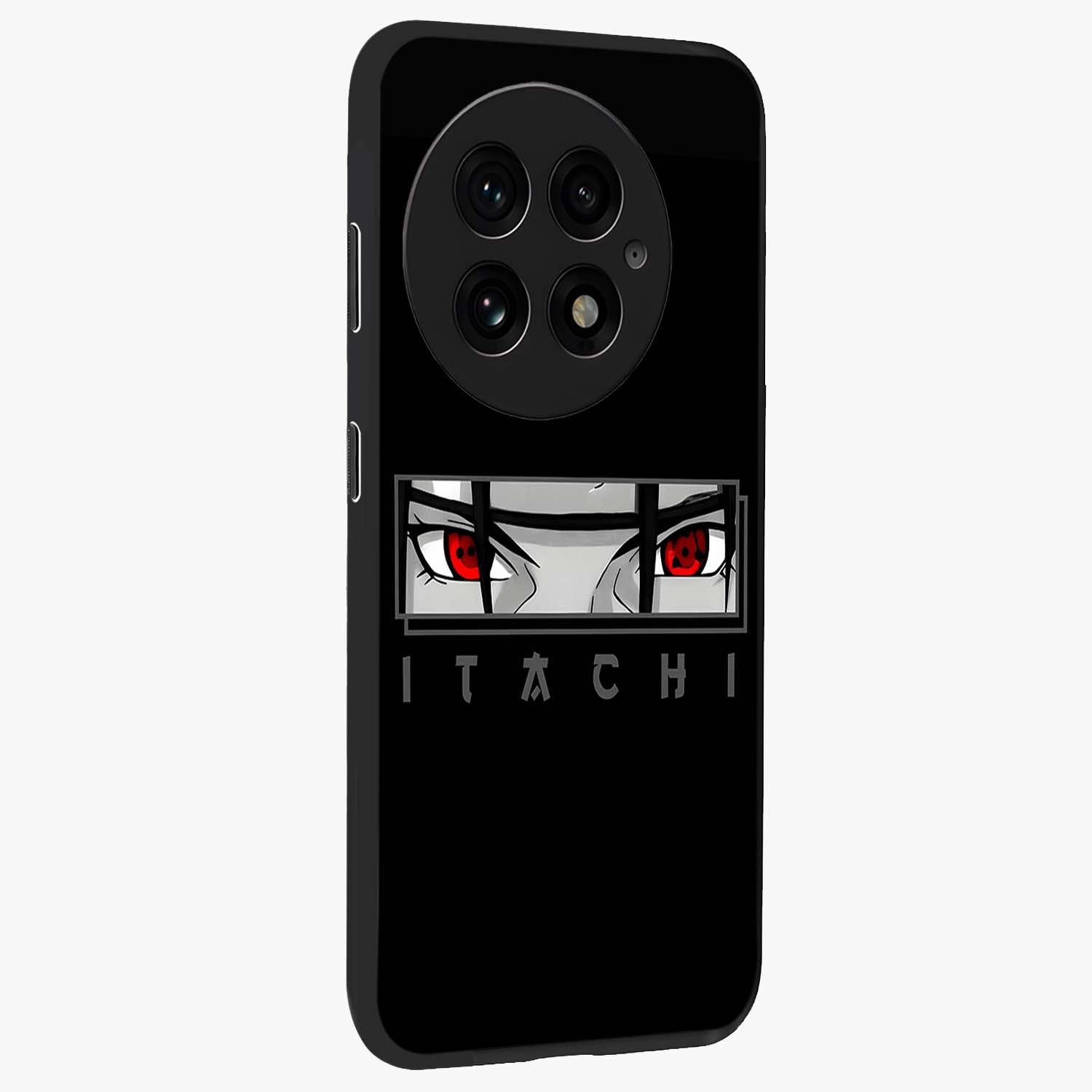 Scarlet Gaze Dominance Glass Case for 1+13 side perspective highlighting powerful detailing and smooth build