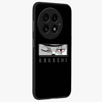 Scarlet Ninja Gaze Glass Case for 1+13 side perspective highlighting intense textures and premium edges