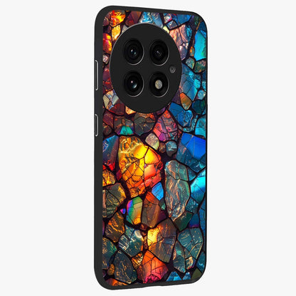 Shattered Light Glass Case for 1+13 side perspective highlighting dynamic textures and premium edges