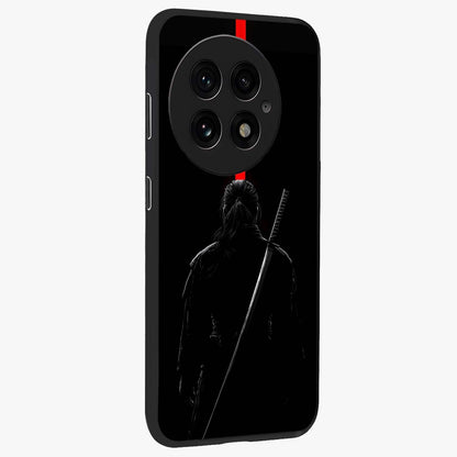 Silent Blade Resolve Glass Case for 1+13 side perspective highlighting sharp textures and sleek premium build