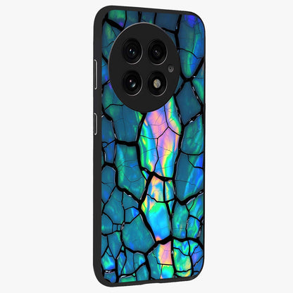 Tropical Wing Vibe Glass Case for 1+13 side perspective highlighting dynamic textures and sleek premium build