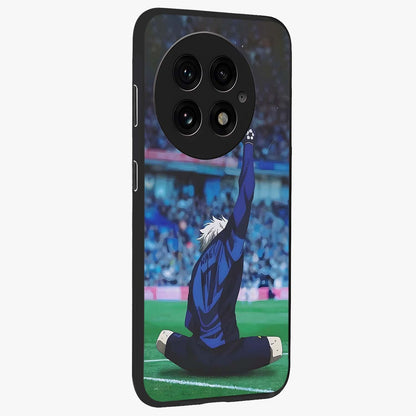 Victory Silence Anthem Glass Case for 1+13 side perspective highlighting clean textures and sleek premium build