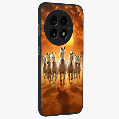 Wild Sunset Majesty Glass Case for 1+13 side perspective highlighting vibrant horizon textures and sleek premium build