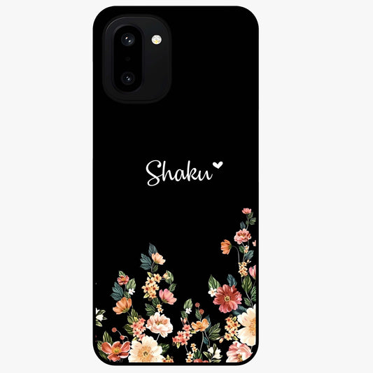 Floral Design With a Custom Personalized Name Glass Case for OnePlus 15R |1+15R