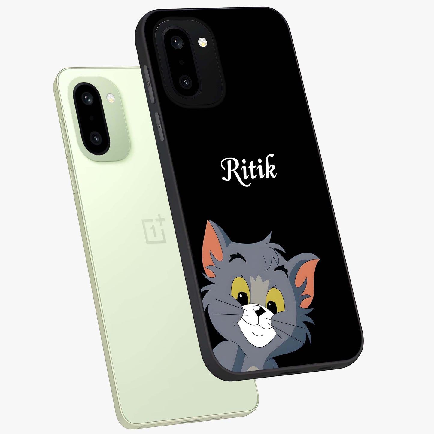Forever Chasing Love Tom Custom Name Glass Case for OnePlus 15R |1+15R