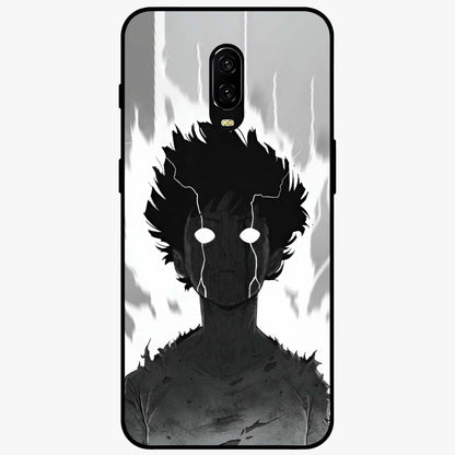 Awakened Inner Rage Glass Case showing flat back view with intense artistic artwork and glossy glass finish.