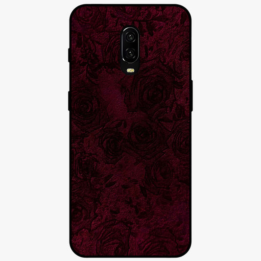 Crimson Fade Flow Glass Case showing flat back view with flowing crimson gradient artwork and glossy glass finish.