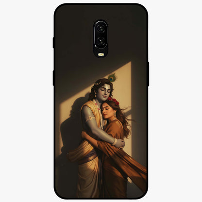 Divine Eternal Love Glass Case showing flat back view with spiritual love themed artwork and glossy glass finish.