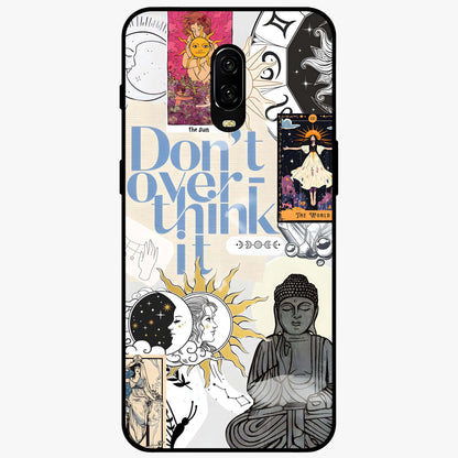 Ethereal Thoughts Glass Case showing flat back view with dreamy artistic artwork and glossy glass finish.
