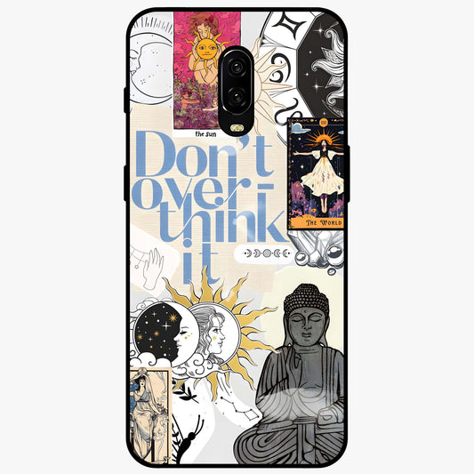 Ethereal Thoughts Glass Case showing flat back view with dreamy artistic artwork and glossy glass finish.