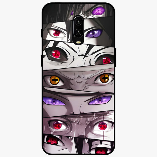 Eyes of Destiny Glass Case showing flat back view with striking eye themed artwork and glossy glass finish.