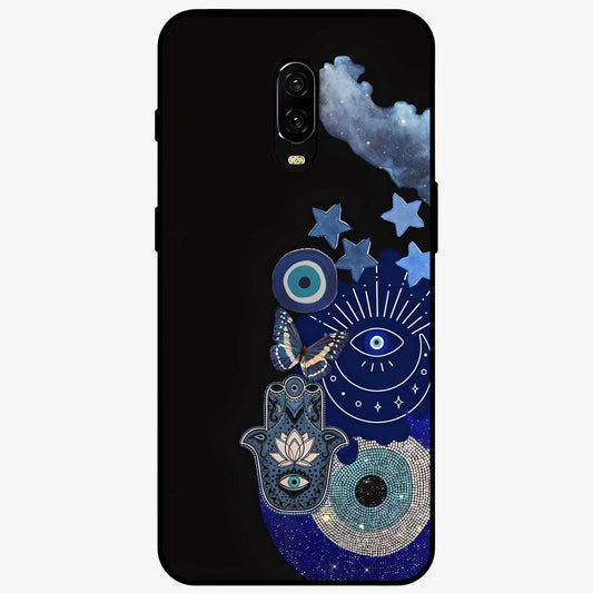Galactic Charm Cluster Glass Case showing flat back view with glowing celestial charm artwork and glossy glass finish.