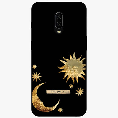 Golden Evil Eye Mandala Glass Case showing flat back view with intricate evil eye mandala artwork and glossy glass finish.