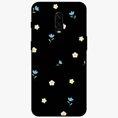 Minimal Petal Whispers Glass Case showing flat back view with soft minimal floral artwork and glossy glass finish.