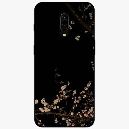 Petal Moon Light With Custom Name Glass Case showing flat back view with floral moonlight artwork and personalized name design.