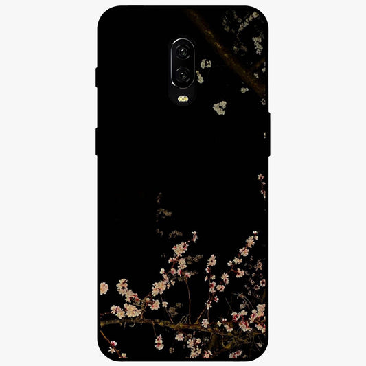 Petal Moon Light With Custom Name Glass Case showing flat back view with floral moonlight artwork and personalized name design.