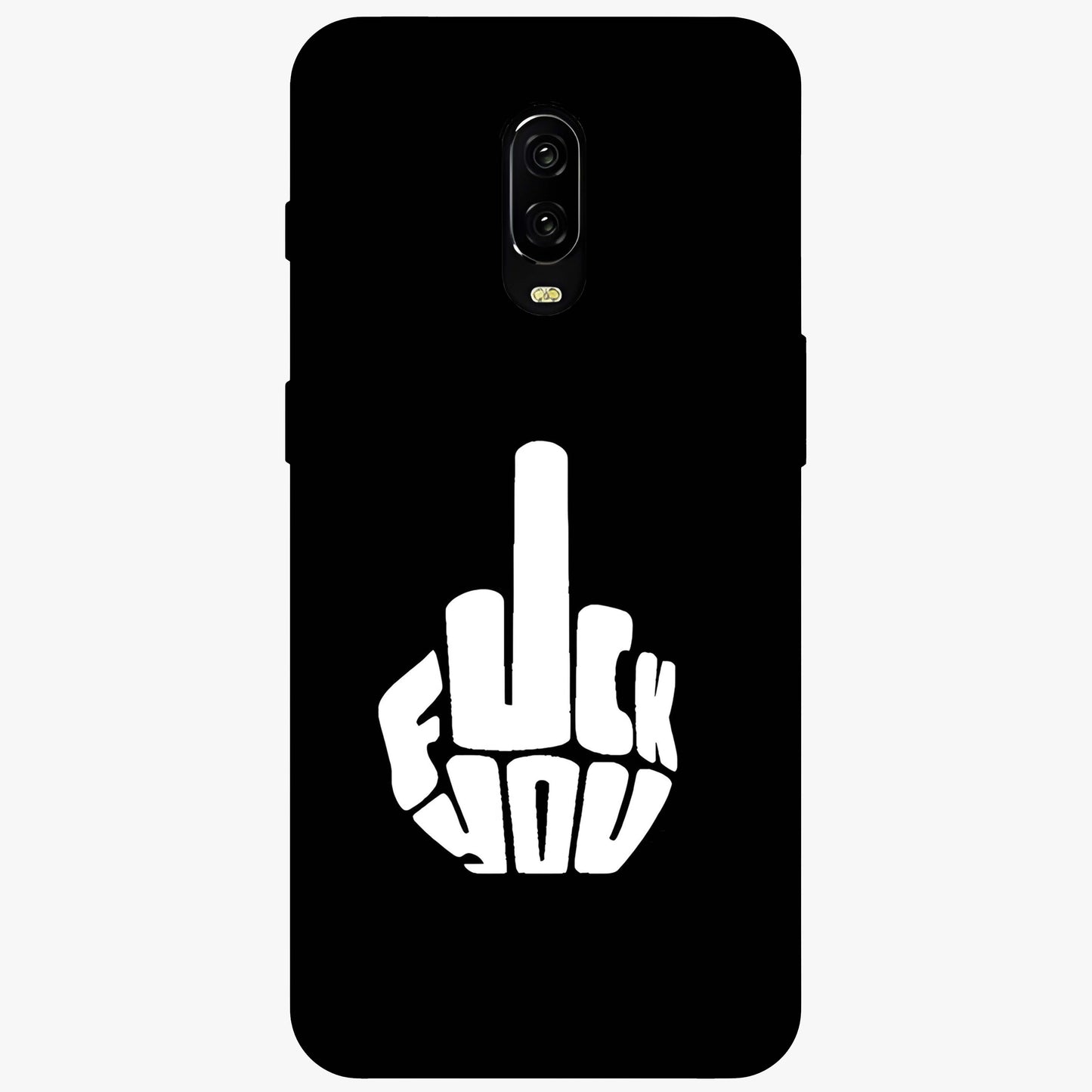Rebel Mode On Glass Case showing flat back view with bold rebellious typography artwork and glossy glass finish.