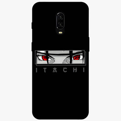 Scarlet Gaze Dominance Glass Case showing flat back view with striking red themed artwork and glossy glass finish.