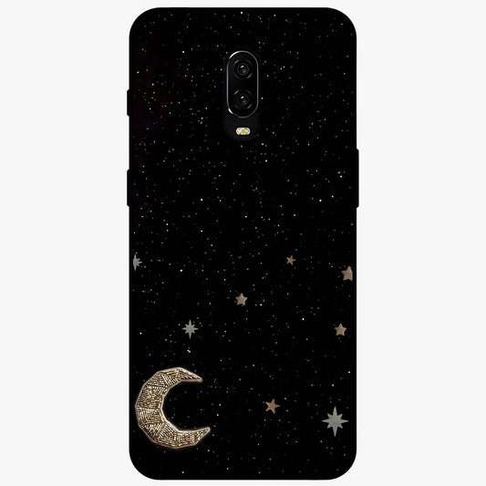 Twinkle Star With Half Moon Glass Case showing flat back view with star and half moon artwork and glossy glass finish.