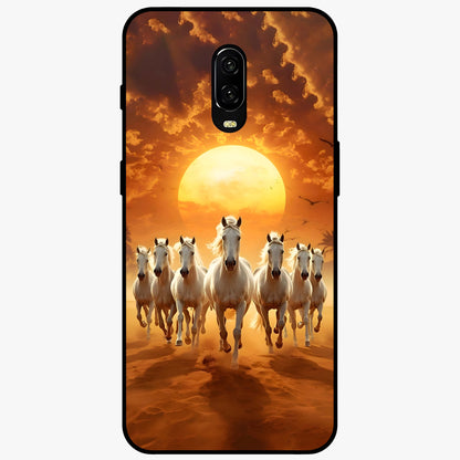 Wild Sunset Majesty Glass Case showing flat back view with majestic sunset landscape artwork and glossy glass finish.