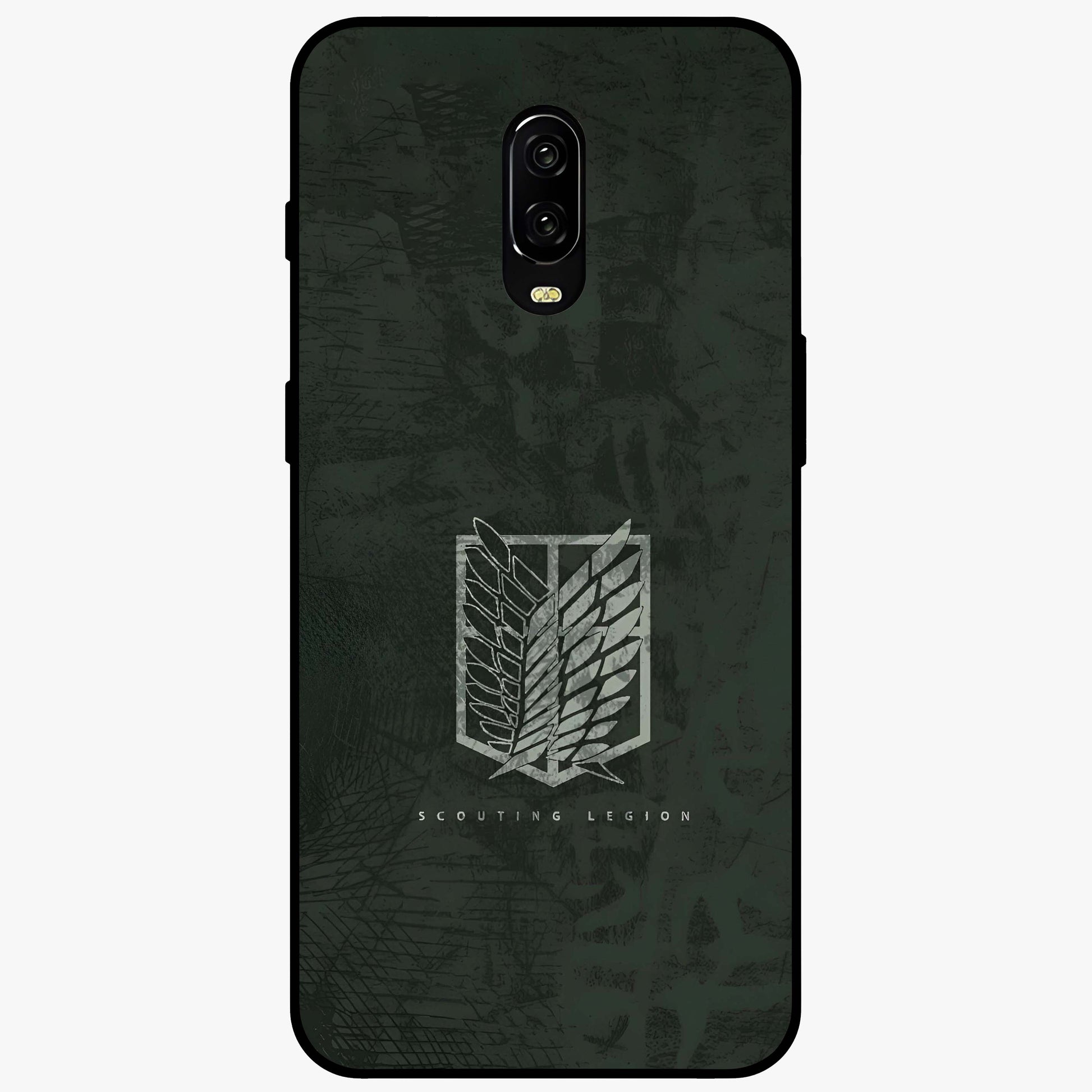Wings Of Freedom Glass Case showing flat back view with symbolic wings artwork and glossy glass finish.