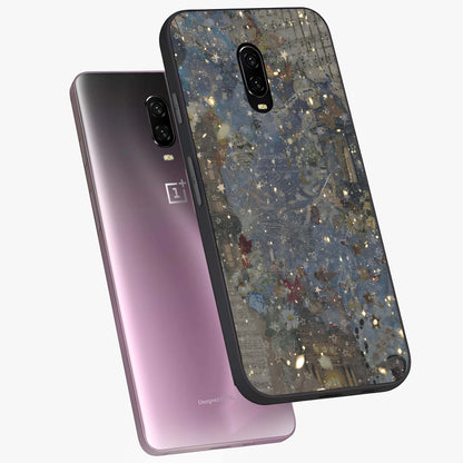 Aesthetic Astrolophia Glass Case displayed in angled mockup highlighting artistic aesthetic elements and smooth glass surface.
