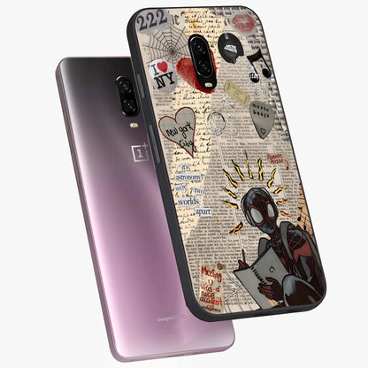 City Dream Sketch Glass Case displayed in angled mockup highlighting minimal city illustration with aesthetic sketch style.